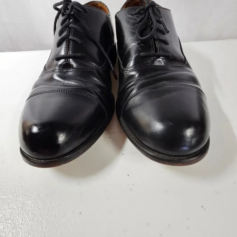 Vintage Bostonian Classics First Flex Black Lace Up Derby Shoes Men's 9.5 M